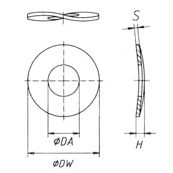 DIN 137 - B - Curved spring washers